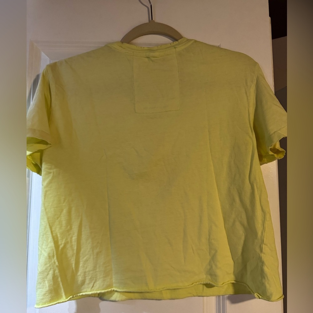 Aviator Nation Yellow Tee with Red Lightning Bolt - Picture 3 of 3